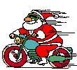 Santa on a Motorcycle